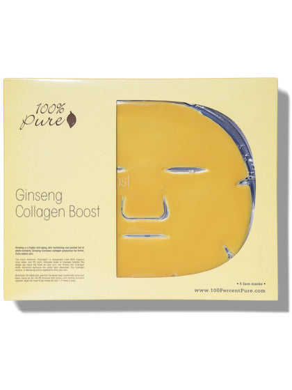 100% Pure Ginseng Collagen Boost Mask 5 Pack